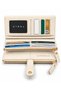 Imported Leather Detailed Luxury Women's Long Zippered Multi-Compartment Wallet I002 - 4
