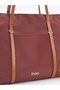Bordo-Taba Shk357 Large Capacity, Shoulder Strap, Zippered, Everyday Shopper Bag. - 6