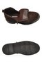 Coffee Nubuck Genuine Leather Men's Boots with Zipper, Fleece Lining, Rubber Sole, Classic Style 600543. - 5