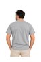 تيشيرت أساسي بأكمام قصيرة باللون الرمادي الميلانج، مقاسات M-L-XL-2XL. - 3
