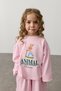 Oversized Printed Jogger Sweat Suit, Pink. - 6