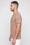 Men Sportswear Fit Short Sleeve Outdoor T-shirt, Brown - 3