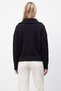 Women's Black Half-Zip Knit Sweater Alc-X16038 - 6