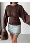 Spanish Sleeve Corset-Style Oysho Bluse with Ruffle Details - 5