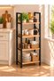 Bathroom Organizer, Kitchen Shelf, Bathroom Cabinet, Multi-Purpose Cabinet, 4-Tier Metal Kitchen Organizer, Bathroom Shelf.