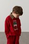 Oversized Printed Jogger Sweat Suit Red - 7
