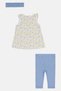 Toddlers Girl 3 Pcs Floral Print Top And Bottom With Headband Set, Multicolor - 3