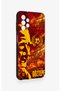 Samsung A13 Compatible Göztepe-Themed Patterned Silicone Case. - 3