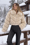 PREMIUM BELT DETAIL FUR COAT WITH LINED Lining DETAILS - 2