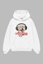 Radiocat Printed White Oversize Unisex Hoodie