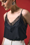 Lace Detailed Strappy Blouse Black - 6