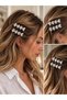 Figured Women's Snap Buckle 2-Piece Set |   Stylish Hair Accessory with a Shiny Design. - 3