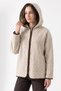 Hooded Plush Jacket 1173 - Beige - 2