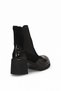 D26Kb-1945 Women's Genuine Leather Heeled Boots, Black. - 4