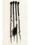 Handmade Wet Rasta Hair Accessory Set of 4 – Yellow Brown, with Bead Details, Approximately 45 Cm. - 5