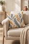 Digitally Printed Avena Leaf Pattern Square Cushion Cover, 43 X 43 Cm, Double-Sided Cushion Cover, 1 Piece. - 3