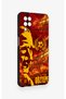 Samsung A12 Compatible Göztepe-Themed Patterned Silicone Case. - 3