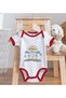 BK Kids "My Mom Is My Everything" Printed Red Baby Bodysuit and Bib Gift Set-1, 0–3 Months - 4