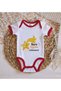 Bk Kids Take Me to My Aunt – Designed Red Baby Bodysuit – 1, 0-3 Months. - 3