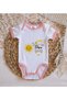 "No Worries, My Uncle Will Take Care of It" Printed Pink Baby Bodysuit-1, 3–6 Months - 3