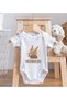 Bk Kids Merabayin Designed White Baby Bodysuit and Bib Gift Set - 1, 12-18 Months. - 5