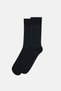 Black Men's Striped Bamboo Socks