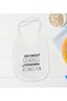 Bk Kids My Aunt's Pupil Design White Baby Bodysuit and Bib Gift Set - 1, 0-3 Months. - 4