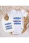 Bk Kids Mashallah Design White Baby Bodysuit and Bib Gift Set - 2, for Ages 6-9 Months. - 2