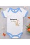Bk Kids Baby Bodysuit with a Lion Design - Blue - Size 1, for Ages 12-18 Months.