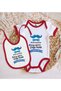 Bk Kids Circumcision-Themed Red Baby Bodysuit and Bib Gift Set - 7, 12-18 Months. - 2