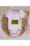 BK Kids Yum Yum-Printed Pink Baby Bodysuit-1, 0–3 Months - 3