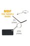 Sublimation Eco.Mdf Single-Sided Keychain - Rectangular - 2