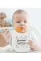Bk Kids White Baby Bodysuit and Bib Gift Set with a Unique Design - 1, for Ages 3-6 Months. - 3