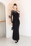Lace Detailed Draped Dress - 4
