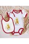 BK Kids Cute Bee-Printed Red Baby Bodysuit and Bib Gift Set-1, 0–3 Months - 2
