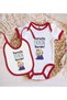 Bk Kids Here I Am the Boss – Red Baby Bodysuit and Bib Gift Set – 1, for Ages 12-18 Months. - 2