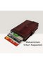 Genuine Leather Card Holder Wallet with Snap Closure and RFID Protection - 2
