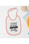 BK Kids "His Name Is Daddy" Design Pink Baby Bodysuit and Bib Gift Set-1, 12–18 months - 3