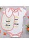 Bk Kids Yesun Oni Mother-Designed Pink Baby Bodysuit and Bib Gift Set - 1, 0-3 Months.