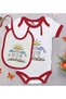 BK Kids "My Mom Is My Everything" Printed Red Baby Bodysuit and Bib Gift Set-1, 0–3 Months