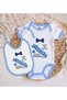 Bk Kids Circumcision-Themed Blue Baby Bodysuit and Bib Gift Set - 3, for Ages 12-18 Months. - 2