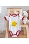 BK Kids Smile More Designer Red Baby Bodysuit and Bib Gift Set-1, 0–3 Months - 4