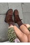 Coffee Suede (Otis) Women's Lace-Up Boots with Fur Lining. - 6