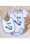 Bk Kids Circumcision-Themed Blue Baby Bodysuit and Bib Gift Set - 1, for Ages 12-18 Months. - 2