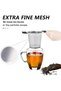 Tea Infuser Black Mesh Strainer with Handle for Cups - 7