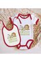 Bk Kids I Want an Ep Design Red Baby Bodysuit and Bib Gift Set - 2, 12-18 Months. - 2
