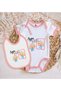 Bk Kids Pink Baby Bodysuit and Bib Gift Set with the Same Bubá Design - 1, for Ages 12-18 Months. - 2