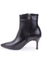 Dza07-3372050 Black Classic Zippered 8 cm Stiletto Heel Women's Boots. - 3