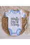 Bk Kids I'M Pretty Designed Blue Baby Bodysuit - 1, 3-6 Months. - 3