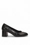 Elit Pm483 K1210 Women's Classic High-Heeled Shoes, Black.